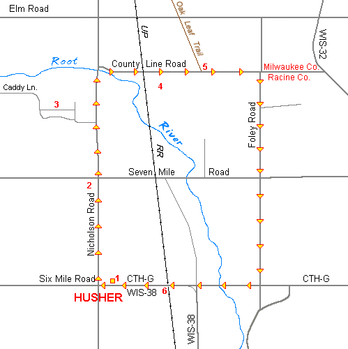 map of ride