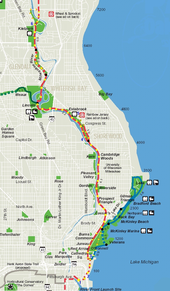 map of ride 8/7/03