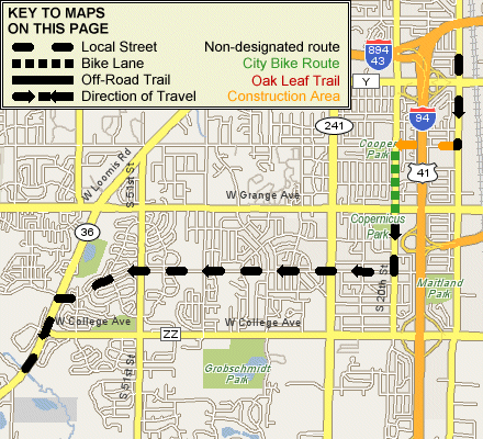 map of ride