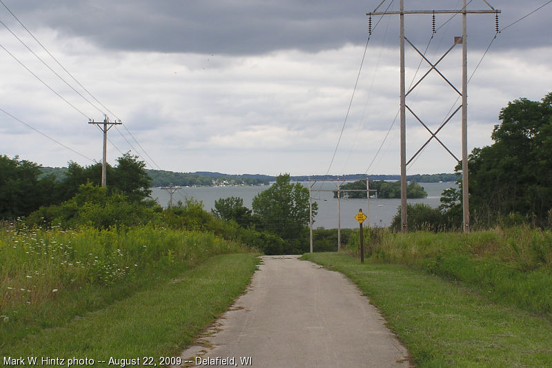 Lake Country Trail overlooking Pewaukee Lake