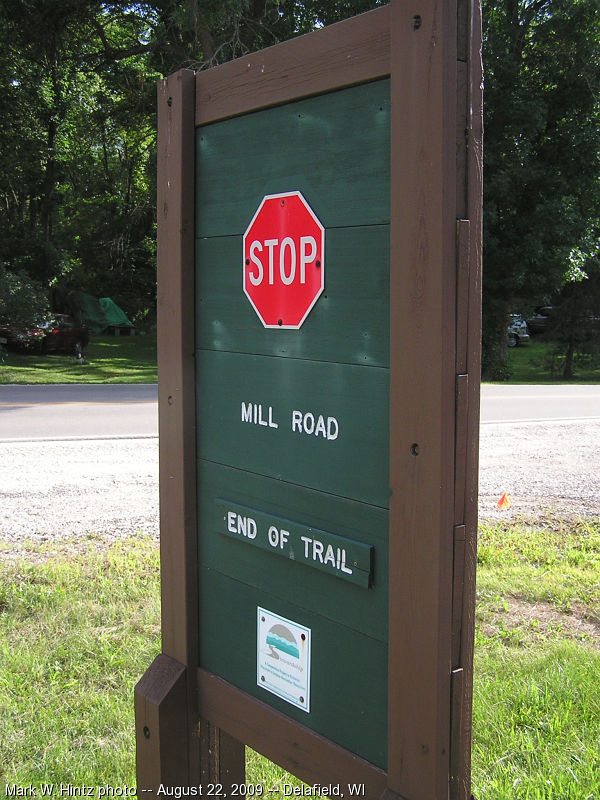 former end of Lake Country Trail