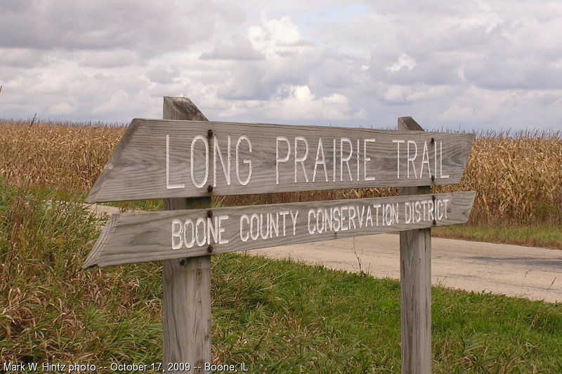 Long Prairie Trail sign