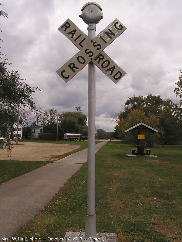 crossing signal along the Long Prairie Trail
