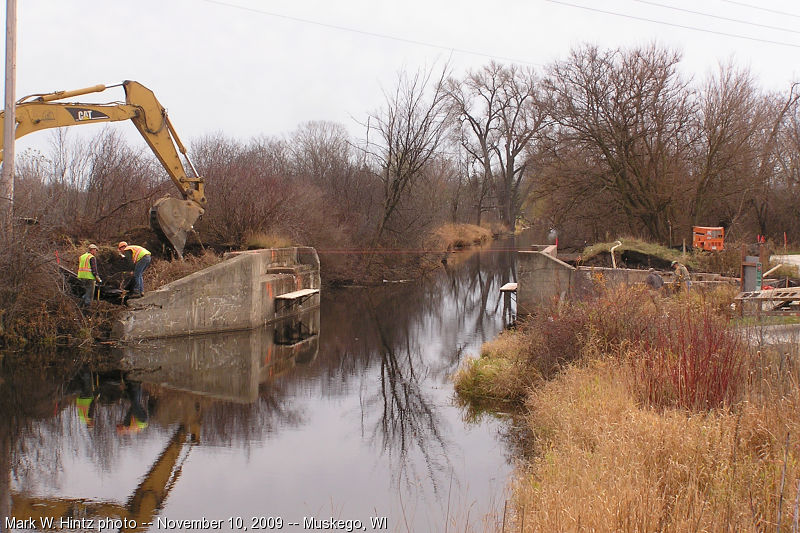 Muskego WEPCO Trail Wind Lake Canal Bridge Construction