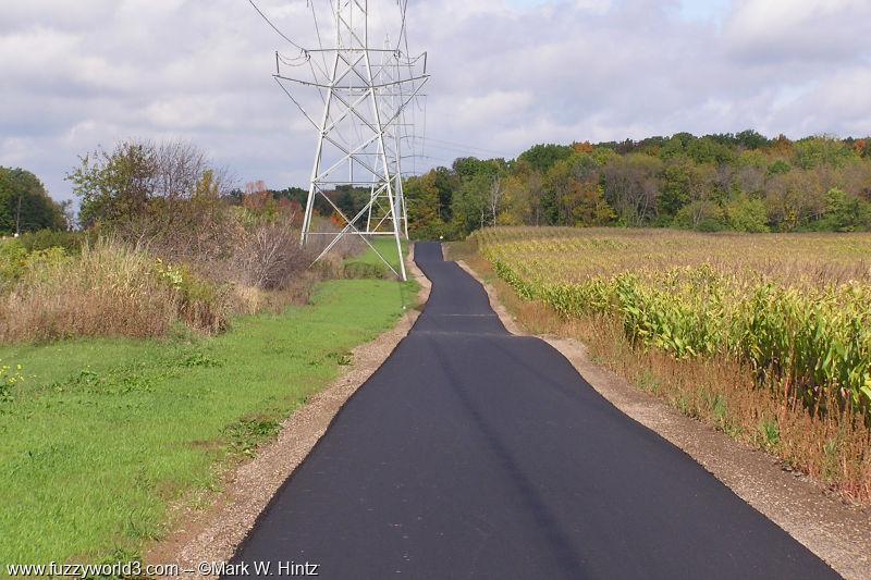 new Ozaukee Interurban Trail, north from Terminal Rd