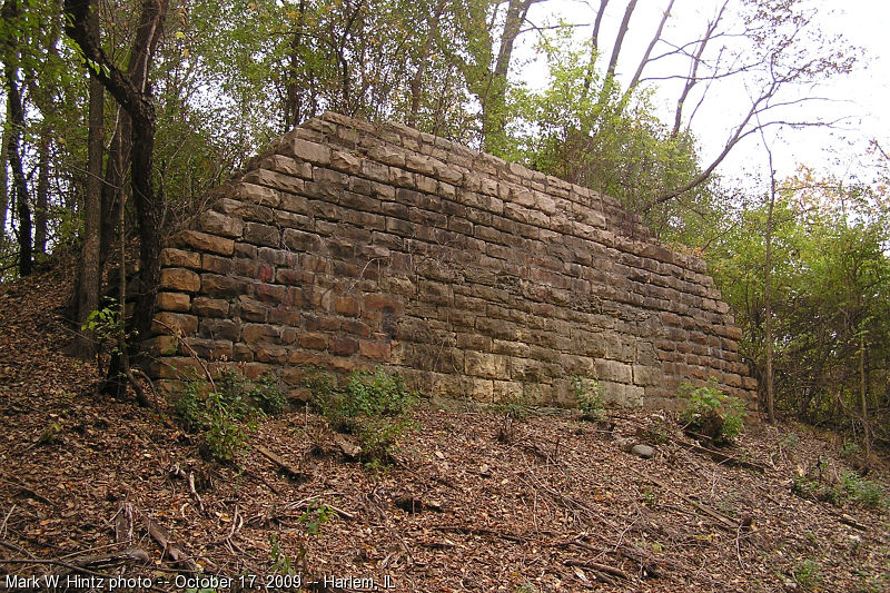 abutment for bridge over Stone Bridge Trail