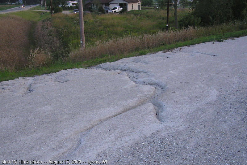 erosion along the White River State Trail