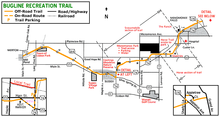Bugline Trail Map