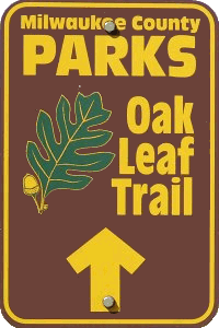 Oak Leaf Trail sign