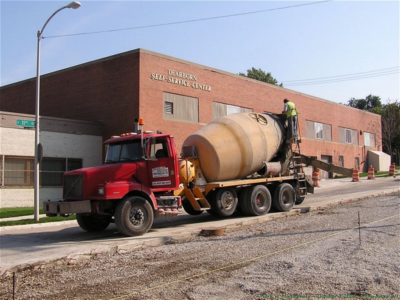 Milwaukee General Construction Co. cement truck #153