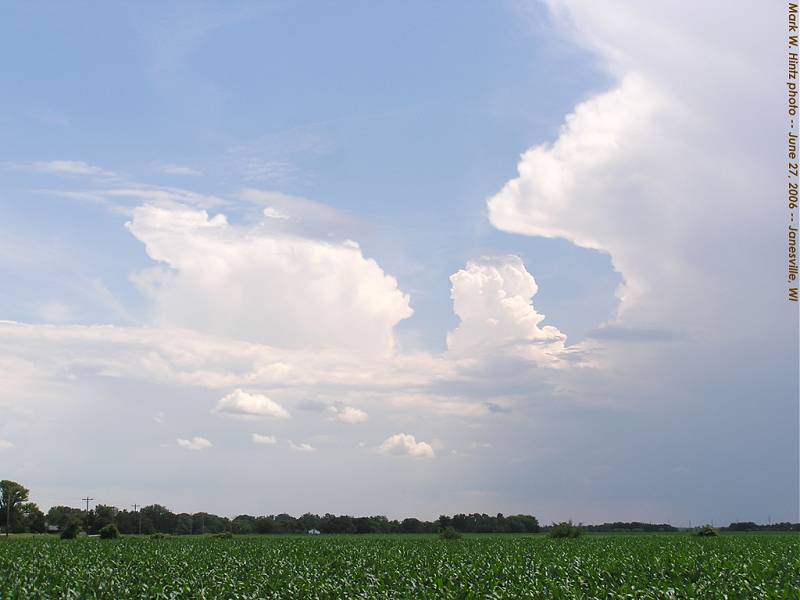 Janesville cornfield clouds