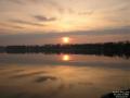 sun rising over Wind Lake
