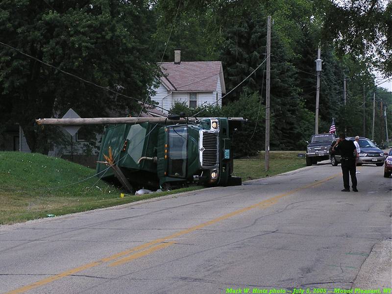 garbage truck crash