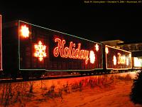 decorations on the 3rd and 4th boxcars on the Canadian Pacific Holiday Train 2006