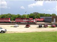 WSOR 4025 passing the roundhouse