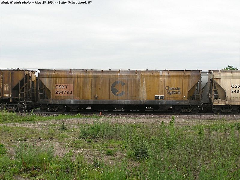 CSXT cvd hopper 254793 (ex-Chessie)