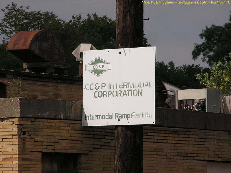 CC&P Intermodal Corp. sign