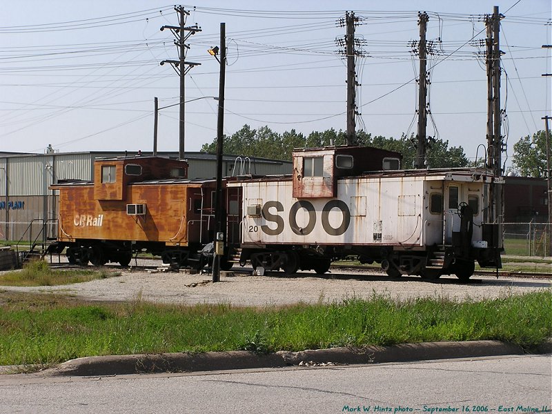SOO WV caboose 20 and CP WV caboose