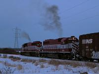 WSOR EMD SD40-2s 4051 and 4054 on JH16