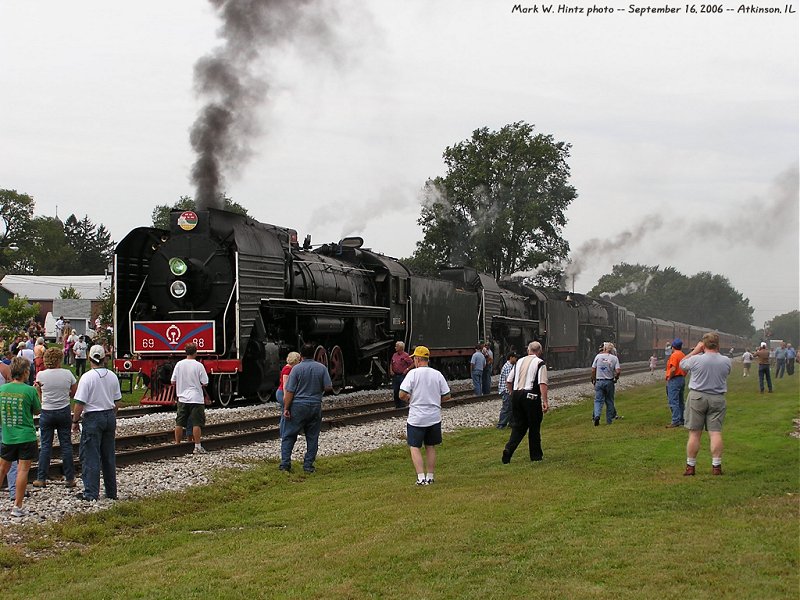 steam triple-header led by IAIS QJ 2-10-2 6988