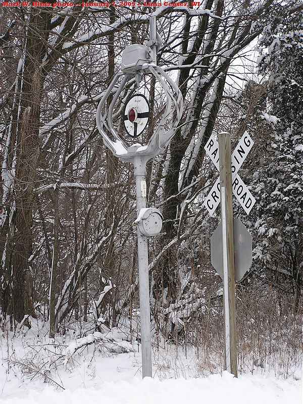 Lima Center wig-wag crossing signal