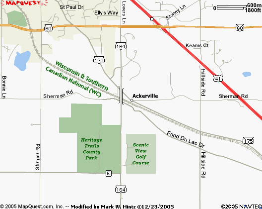 Map of Ackerville