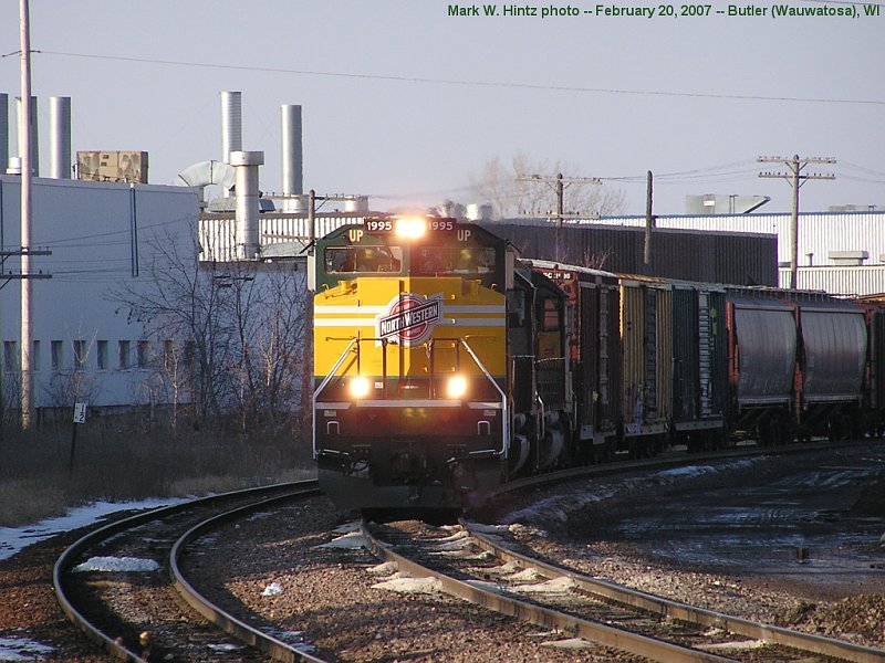UP EMD SD70ACe 1995 (C&NW Heritage Unit) on MSSPR