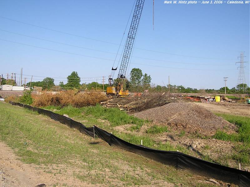 willow trees cut down at Six Mile Road and UP Kenosha Sub