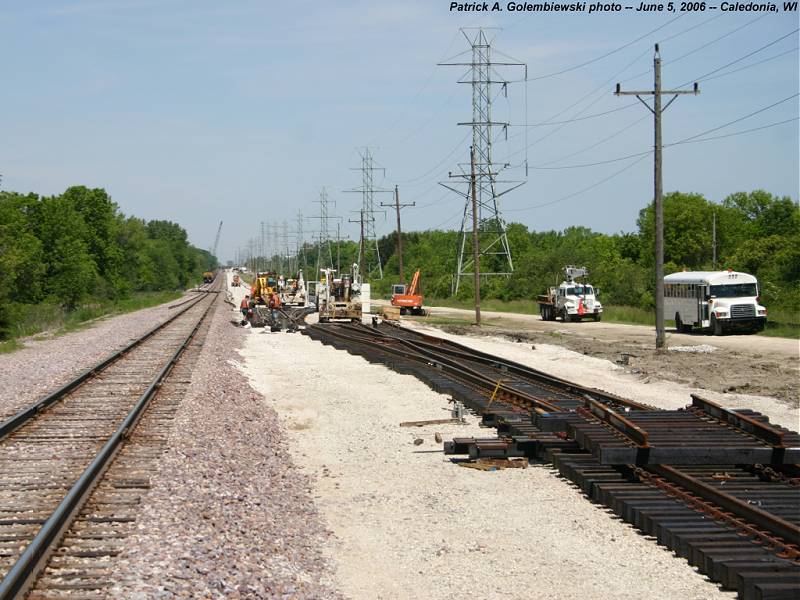 new switches ready to be installed on the Union Pacific Kenosha Sub