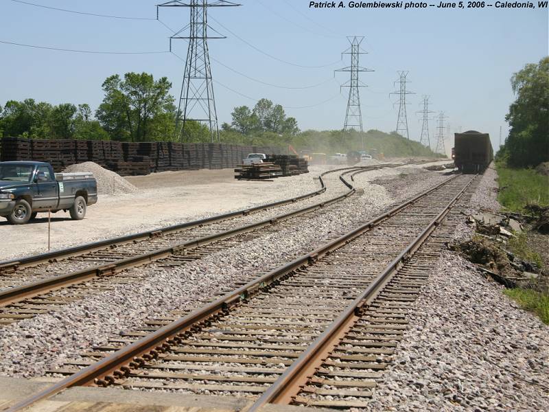 UP Kenosha Sub, looking south at 7 Mile Road