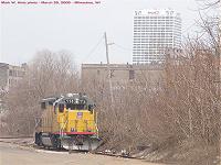 UP 577 and the US Bank building