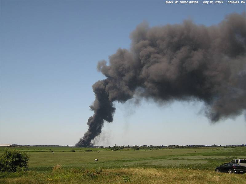 Watertown tire fire