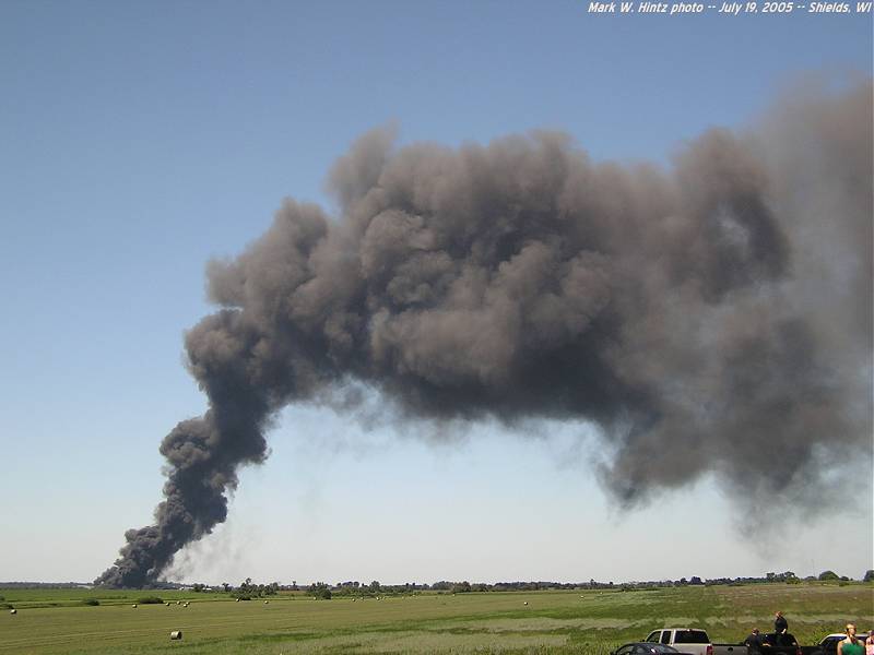 Watertown, WI tire fire