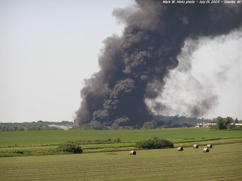 Watertown, WI tire fire