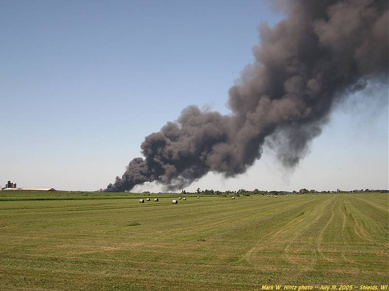 Watertown tire fire