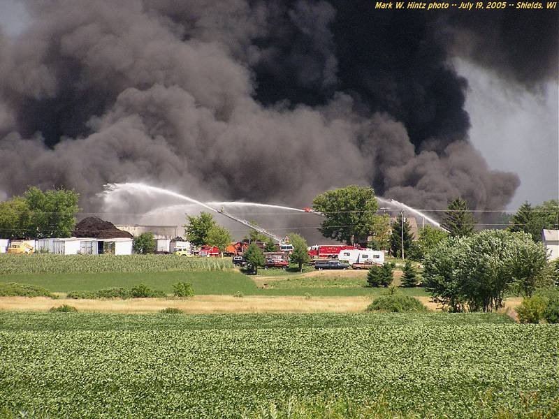 Watertown tire fire