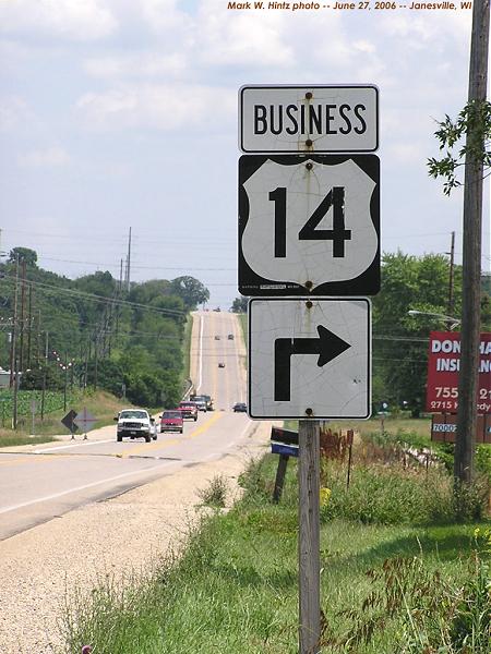 Business US-14 turns ahead