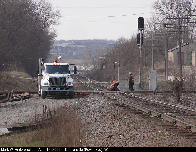 work on the Duplainville diamond