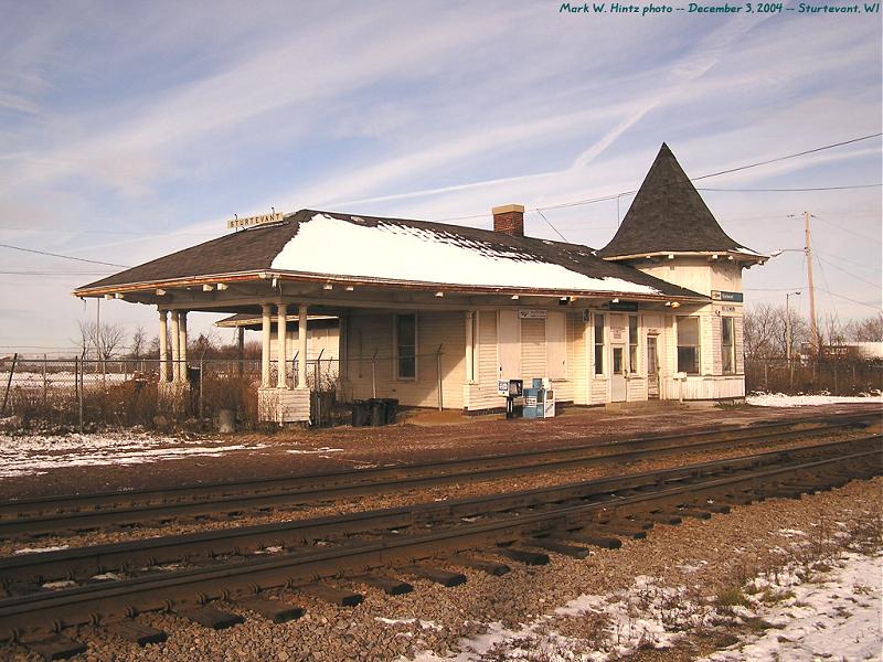 old depot at Sturtevant, WI