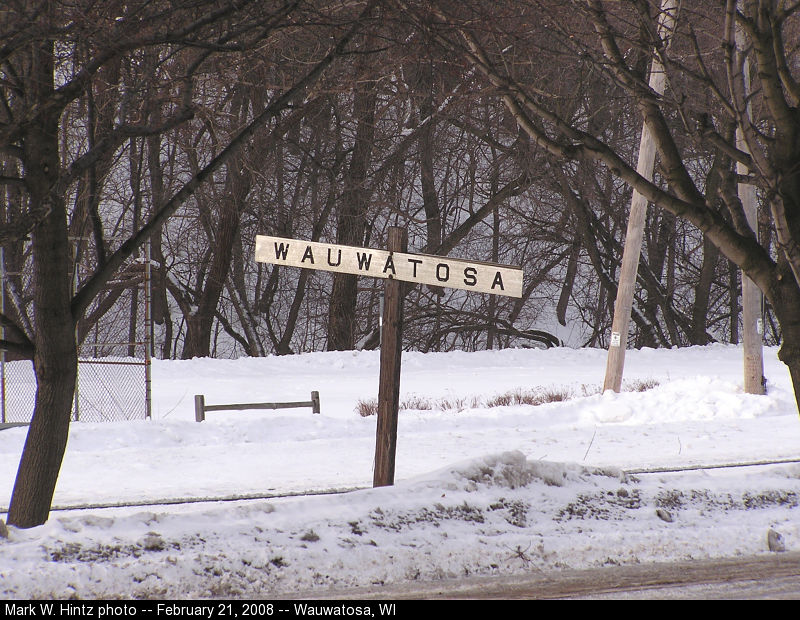 Wauwatosa station sign