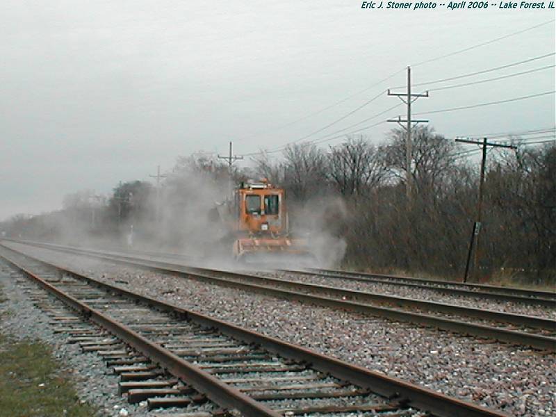 Union Pacific ballast cleaner