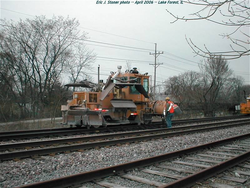 Union Pacific ballast cleaner