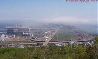 view of rail yard in Duluth, MN