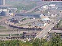 BNSF train at Duluth rail yard