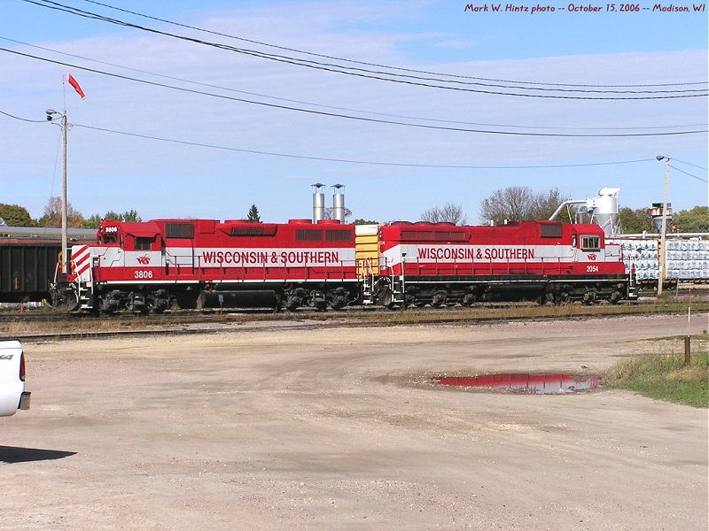 WSOR EMD GP38AC 3806, WSOR EMD/ICG SD20 2054