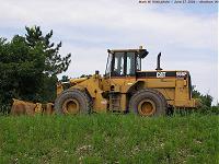Caterpillar Railworks 966F at the road/railroad relocation project
