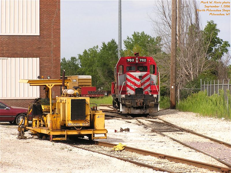 WSOR 702 at the North Milwaukee Shops