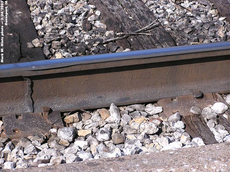 former Rock Island rail still in place on the Iowa Interstate