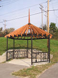 bus shelter at the corner of 32nd Street and Canal Street in Milwaukee, WI