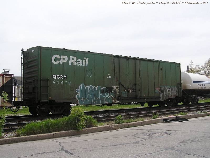 QGRY boxcar 80419 (ex-CP)